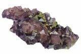 Cubic Purple Fluorite with Phantoms - Yaogangxian Mine #161511-1